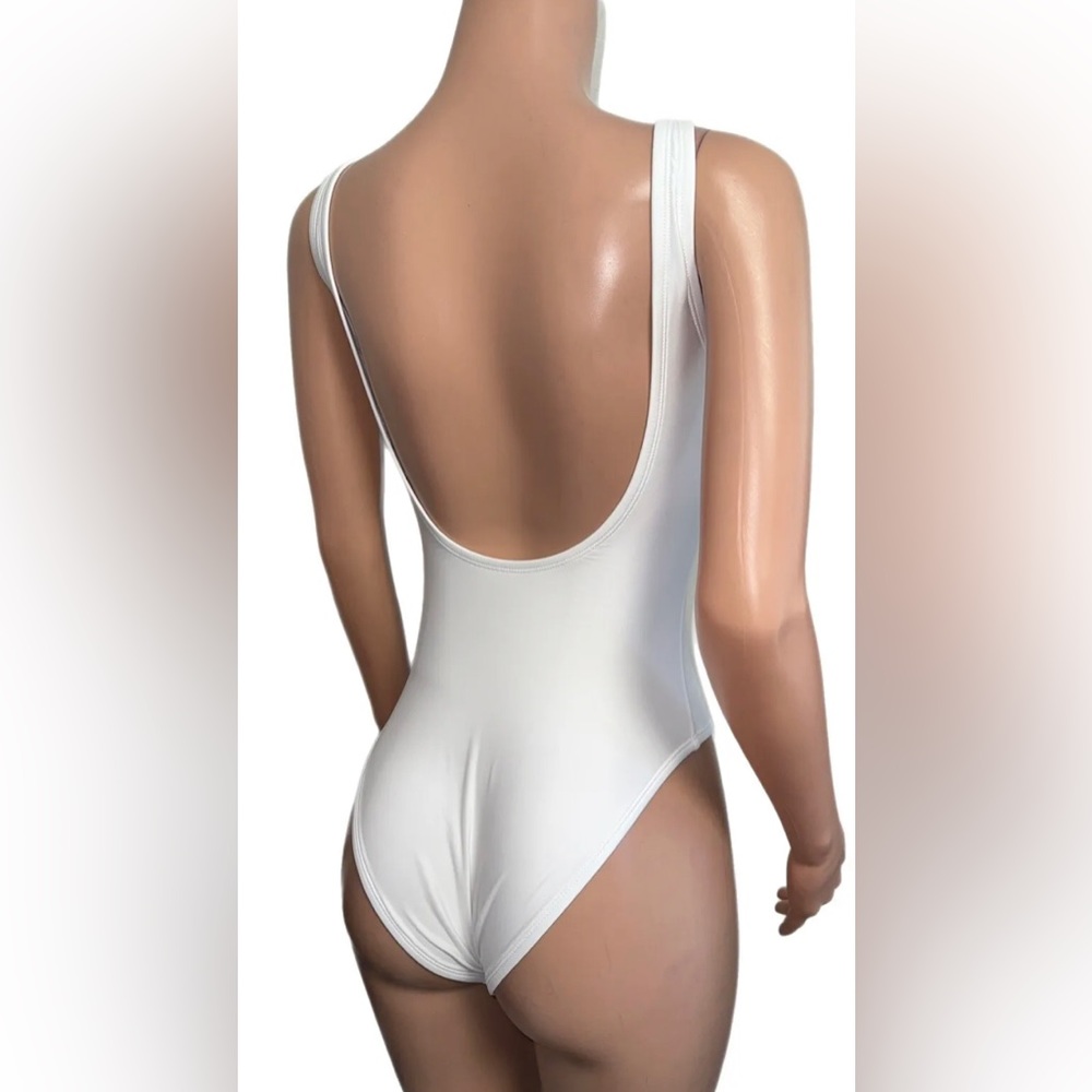 White Barbie Malibu 1 Piece Swimsuit Beach Party Cosp… - Gem